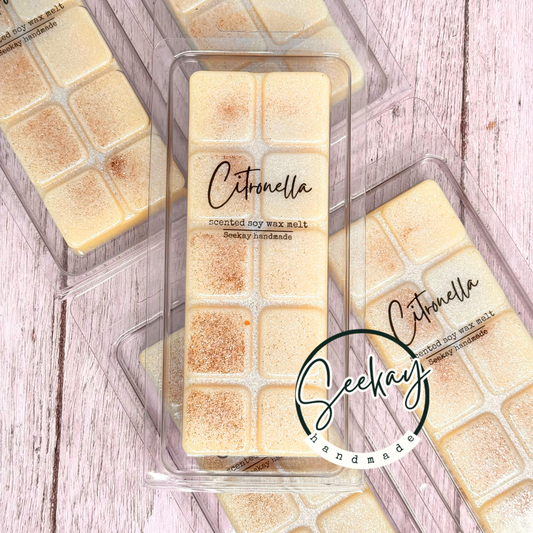 Citronella scented soy wax melt