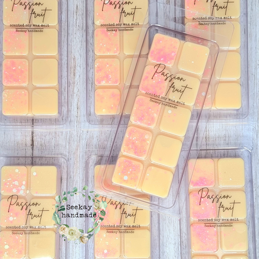 Passionfruit scented soy wax melt