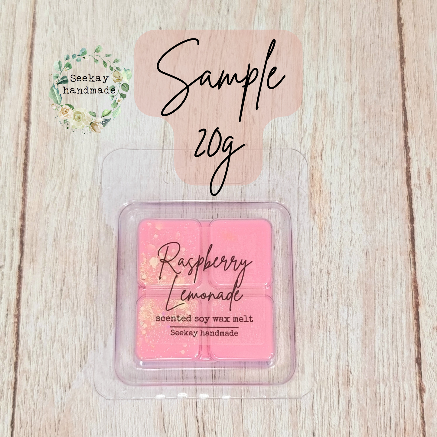 Raspberry Lemonade scented soy wax melt