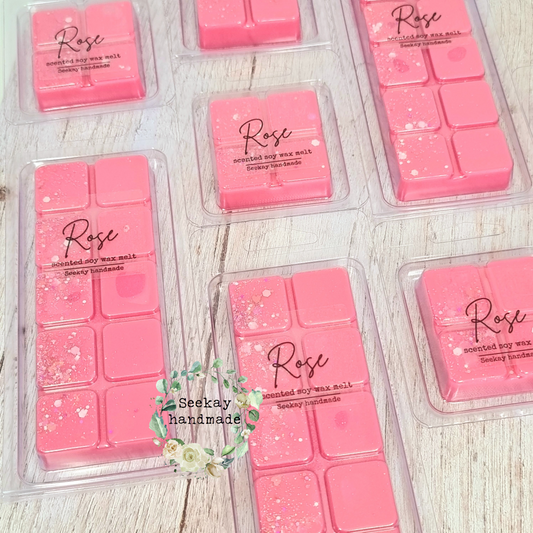 Rose scented soy wax melt