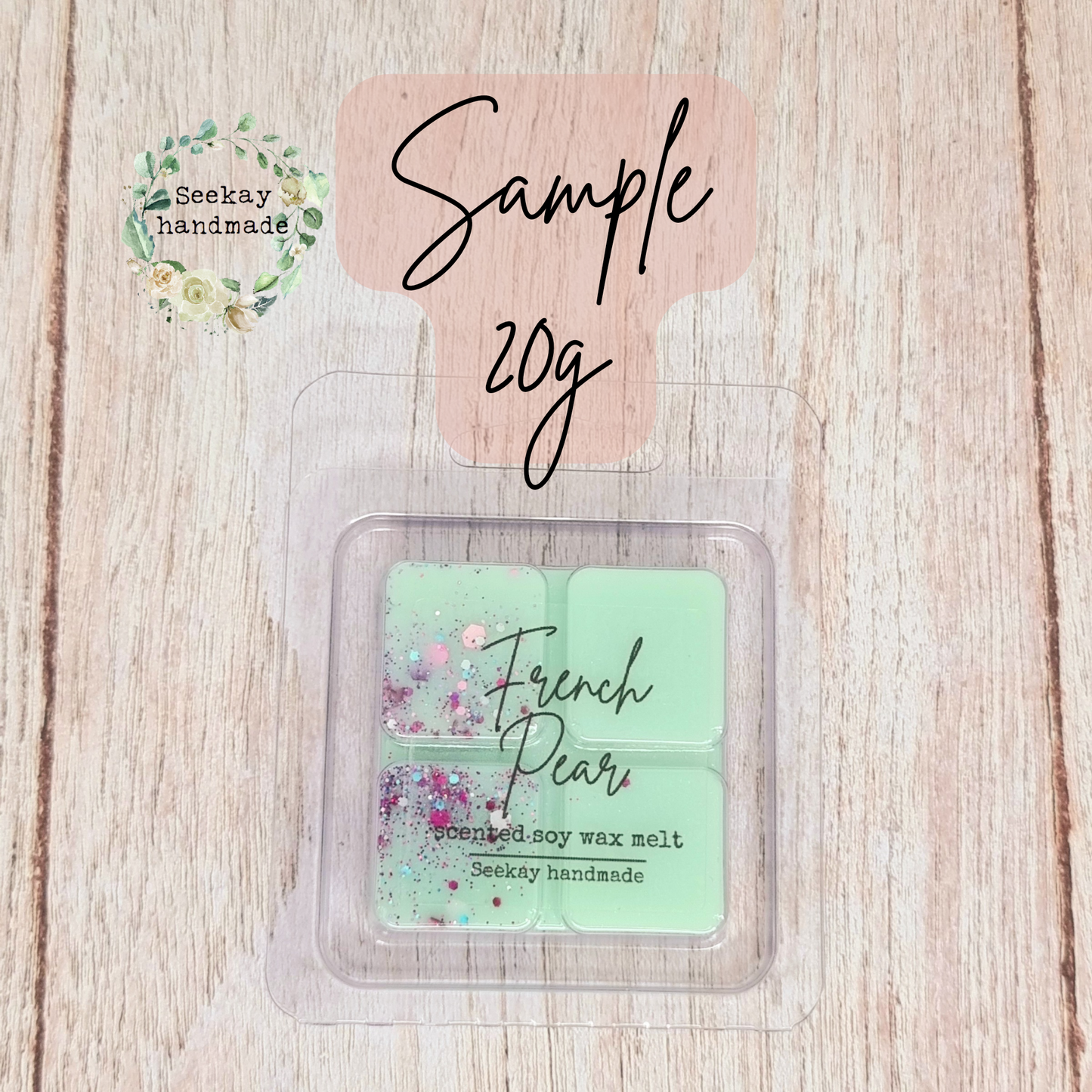 French Pear scented soy wax melt