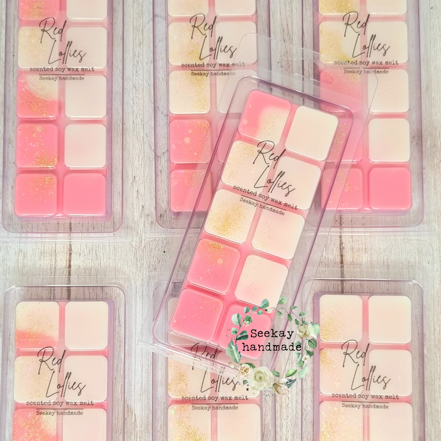Red Lollies scented soy wax melt
