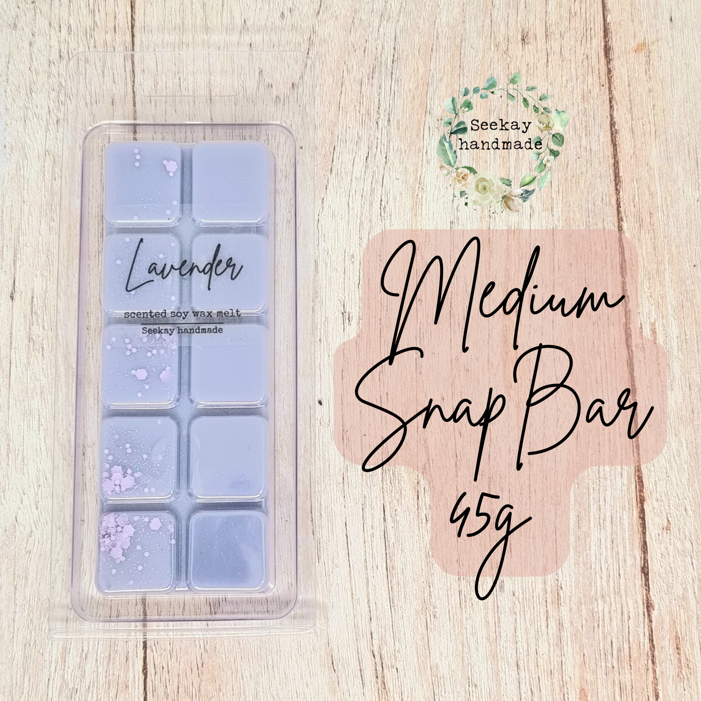 Lavender scented soy wax melt