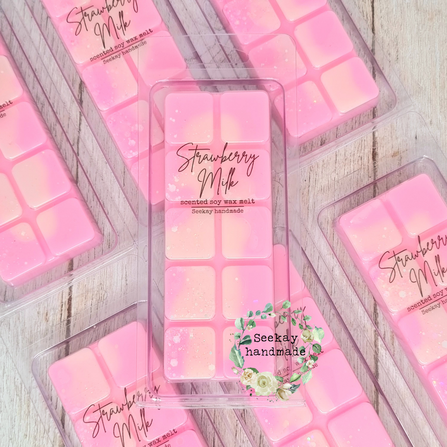 Strawberry Milk scented soy wax melt
