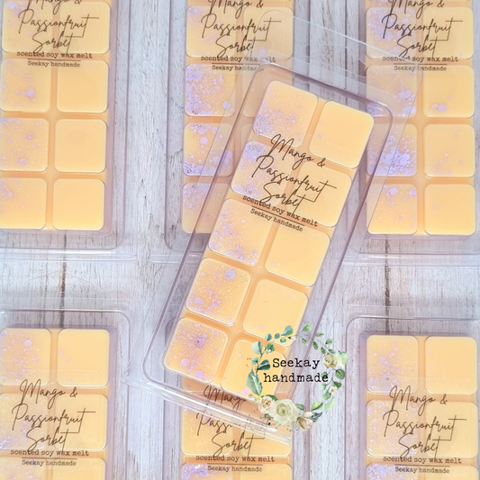 Mango & Passionfruit Sorbet scented soy wax melt