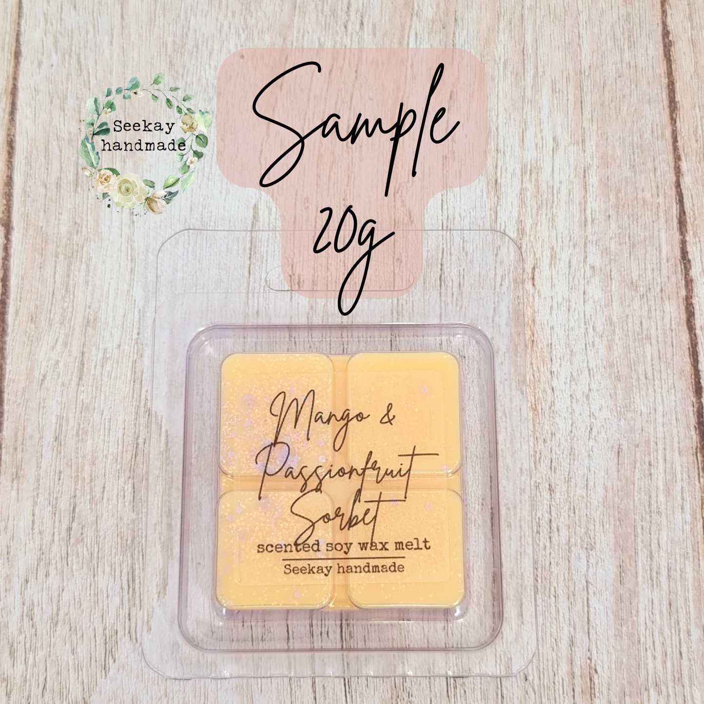 Mango & Passionfruit Sorbet scented soy wax melt