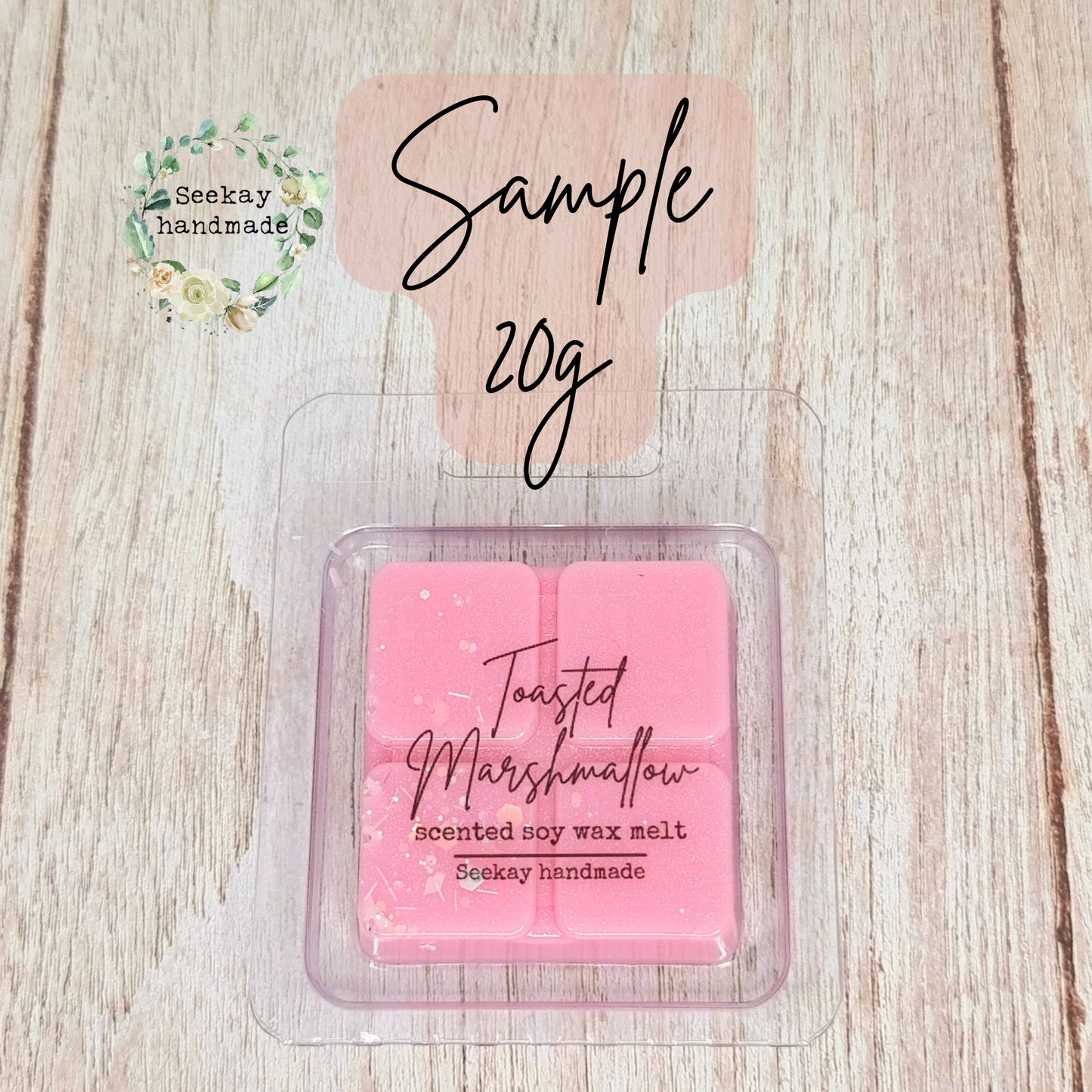 Toasted Marshmallow scented soy wax melt