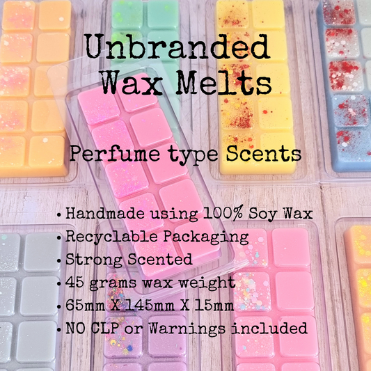 Unbranded Wholesale, Perfume type Scents, 45g Snap Bar soy wax melts