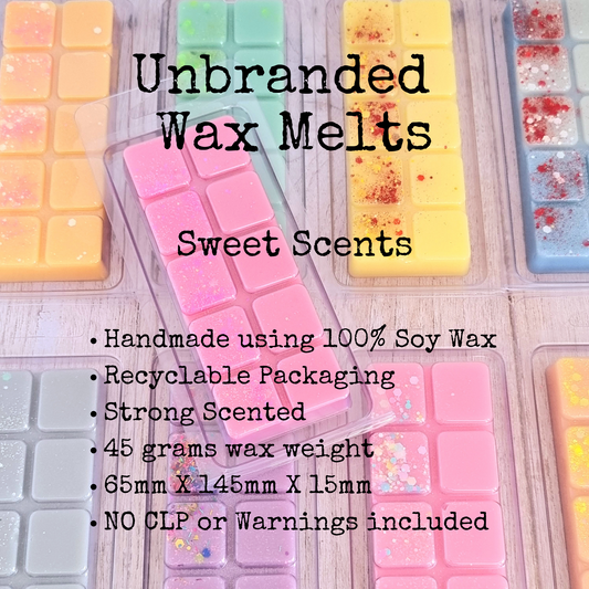 Unbranded Wholesale, Sweet Scents, 45g Snap Bar soy wax melts