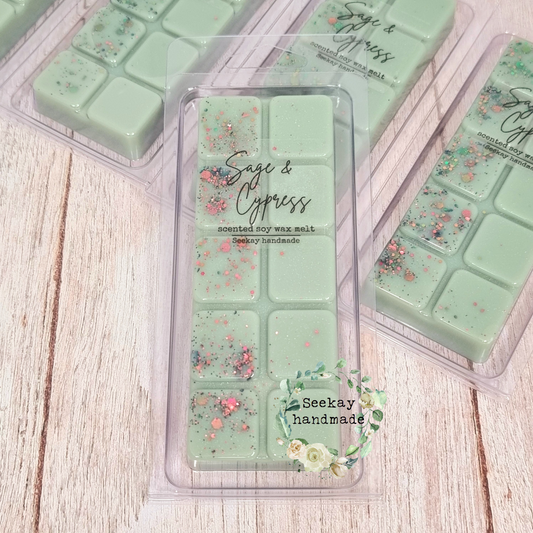 Sage & Cypress scented soy wax melt