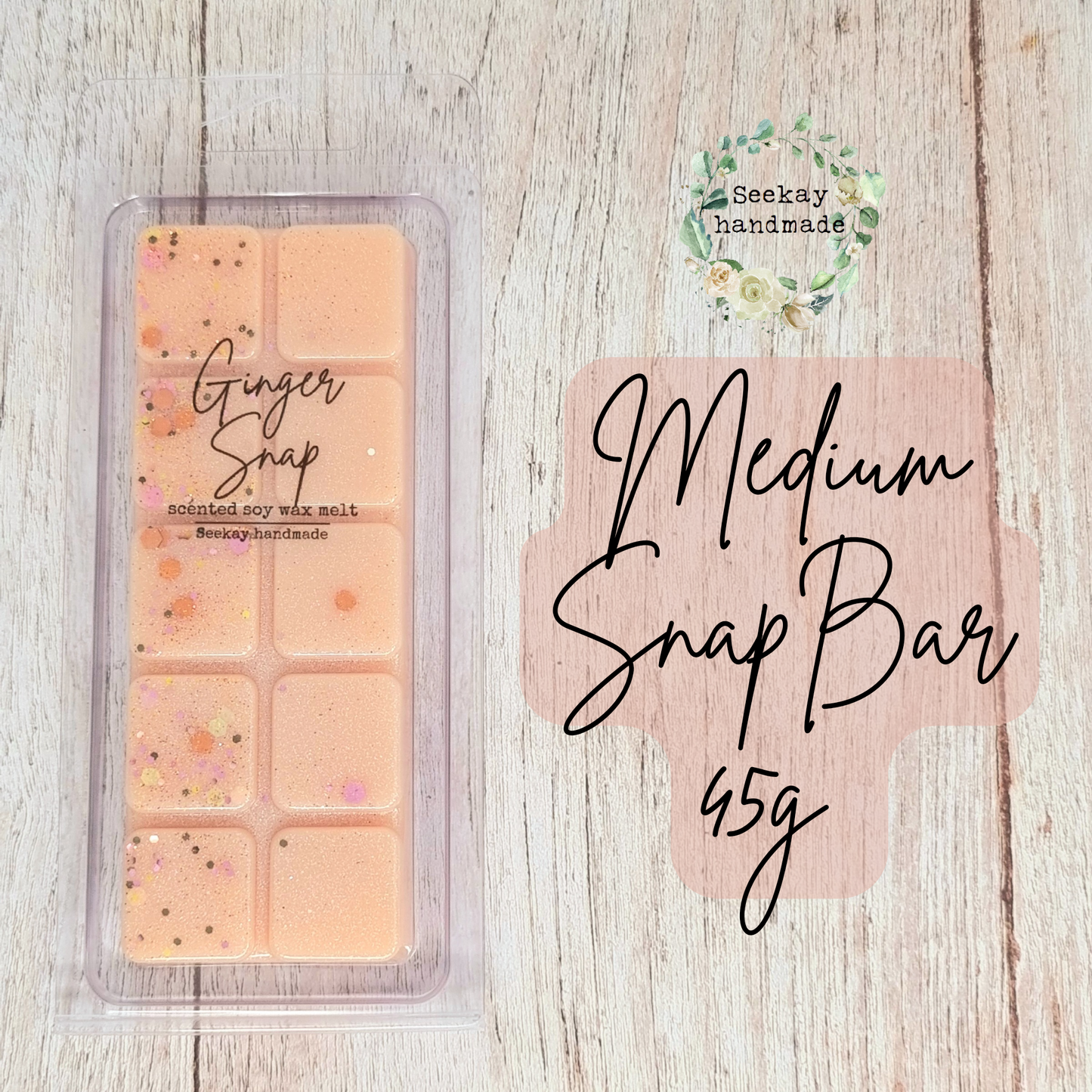 Ginger Snap scented soy wax melt