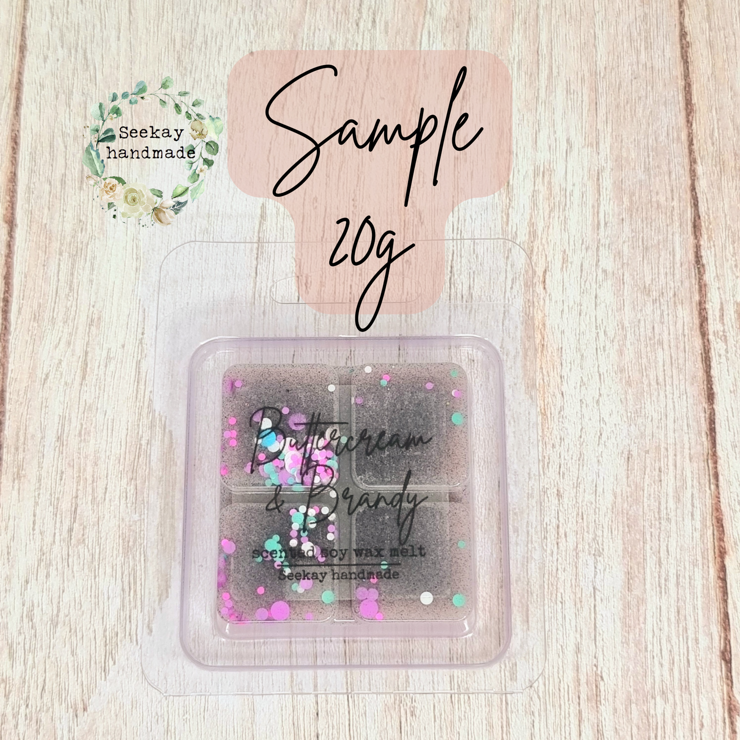 Buttercream & Bràndy scented soy wax melt