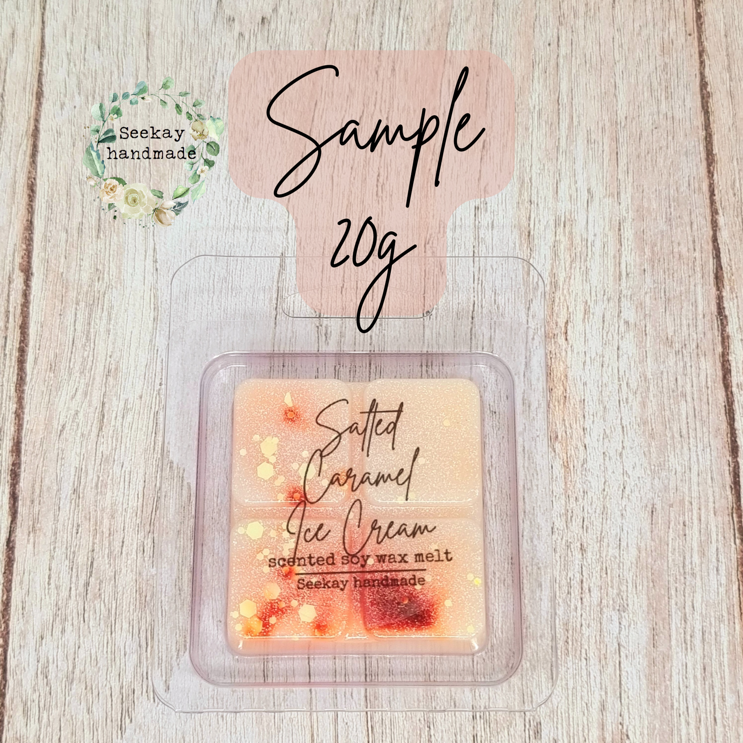 Salted Caramel Ice Cream scented soy wax melt