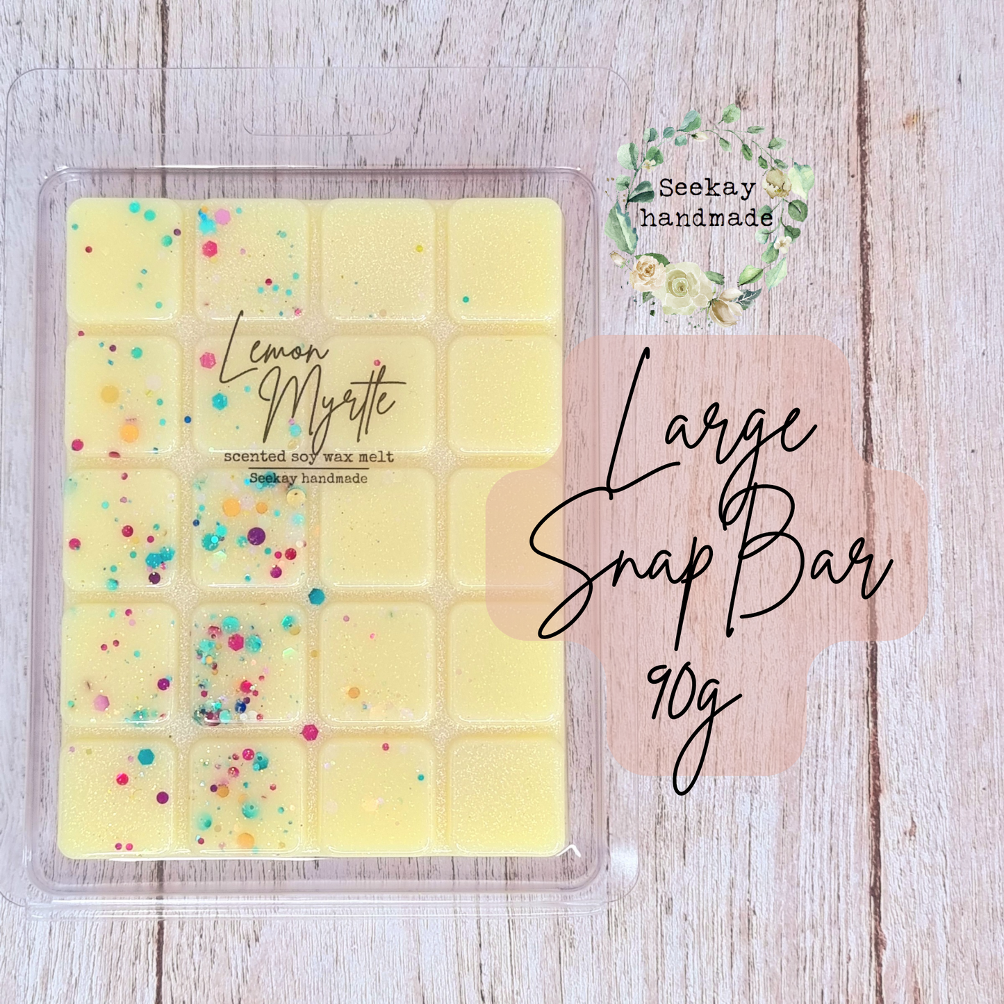 Lemon Myrtle scented soy wax melt