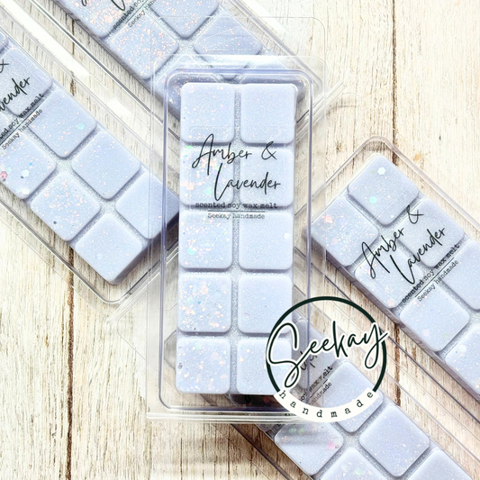 Amber & Lavender soy wax melt