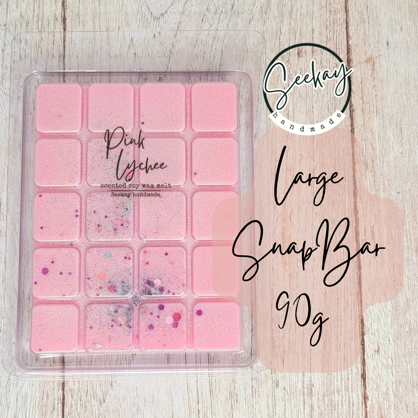 Pink Lychee scented soy wax melt