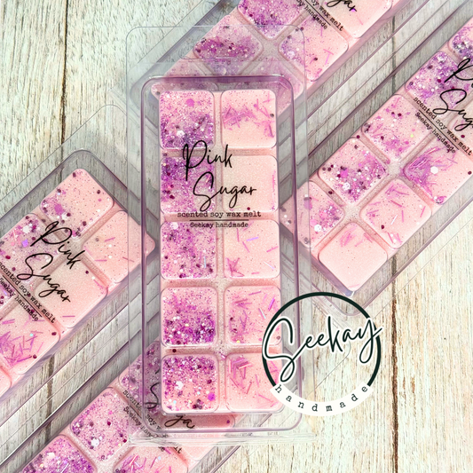 Pink Sugar scented soy wax melt