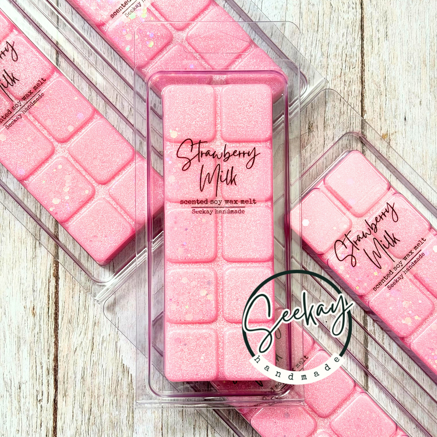 Strawberry Milk scented soy wax melt