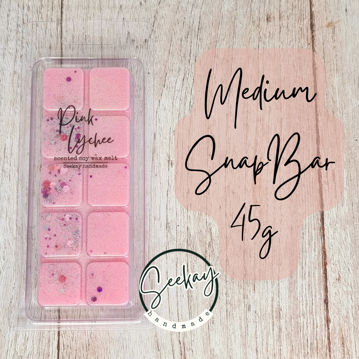 Pink Lychee scented soy wax melt