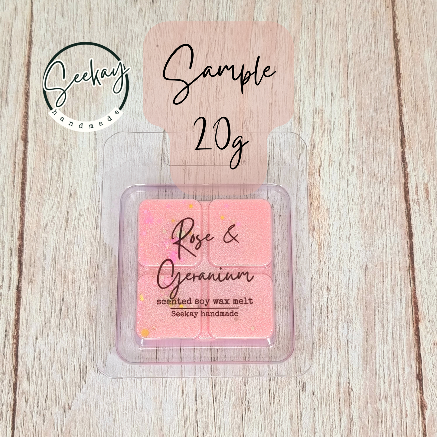 Rose & Geranium soy wax melt