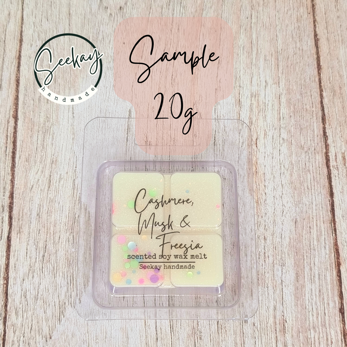 Cashmere Musk & Freesia scented soy wax melt