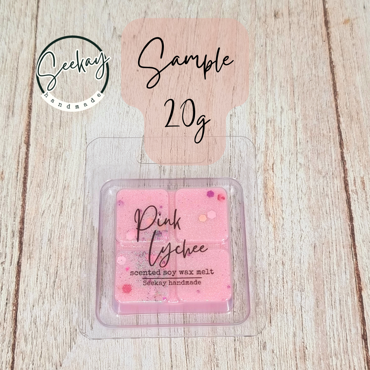 Pink Lychee scented soy wax melt