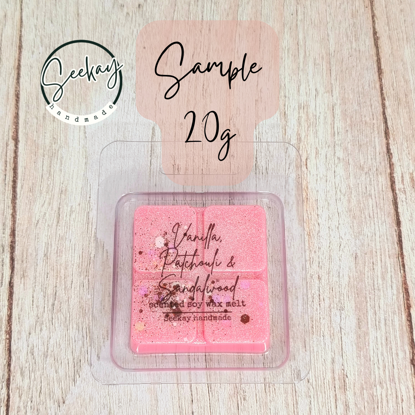 Vanilla, Patchouli & Sandalwood soy wax melt