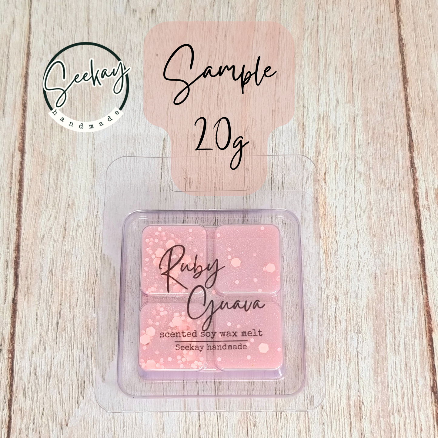 Ruby Guava scented soy wax melt