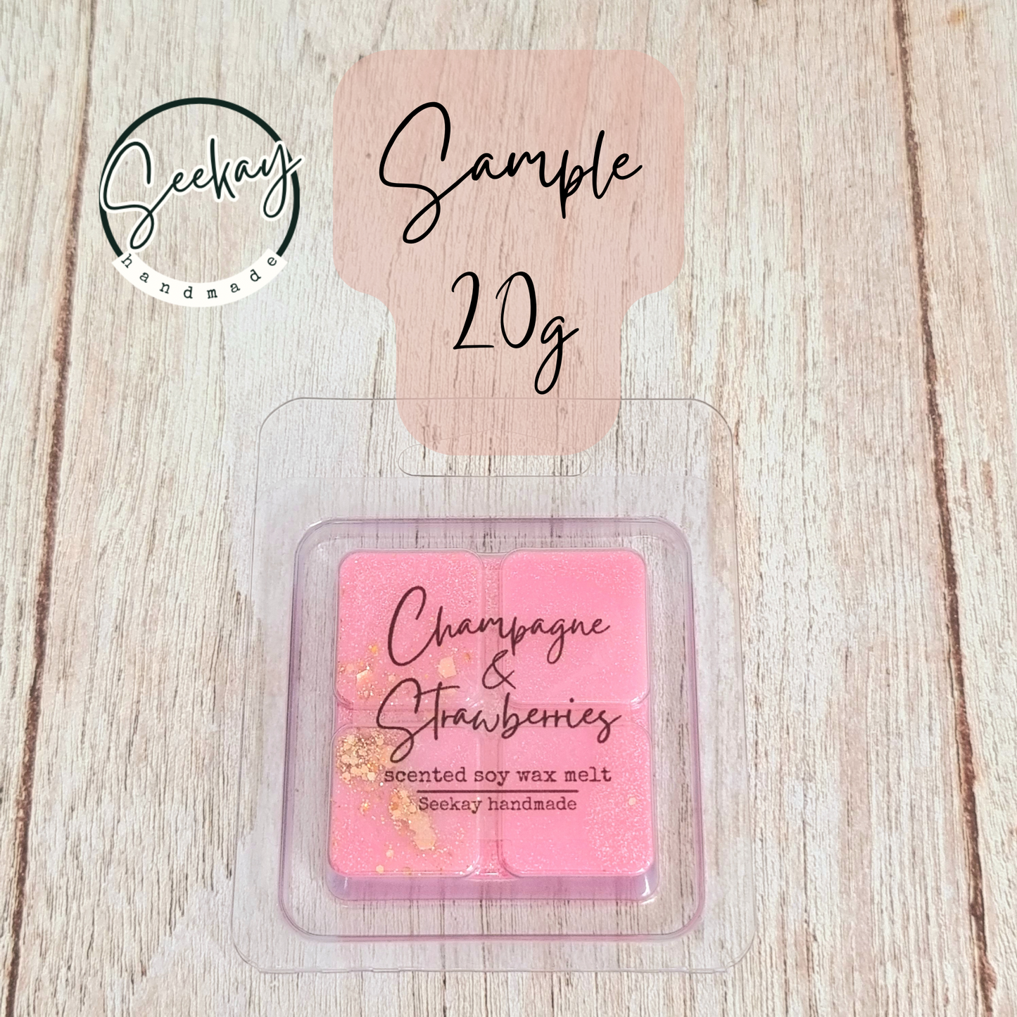 Champagne & Strawberries soy wax melt