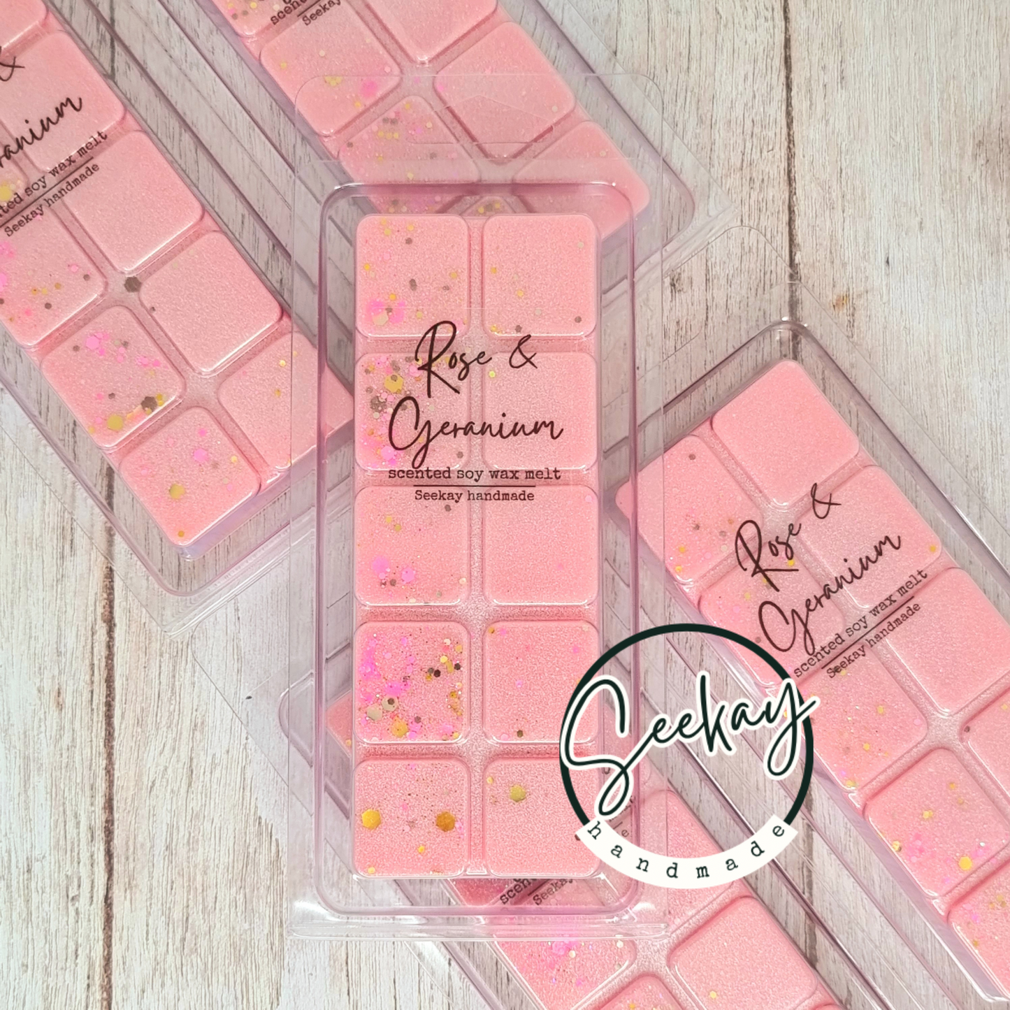 Rose & Geranium soy wax melt