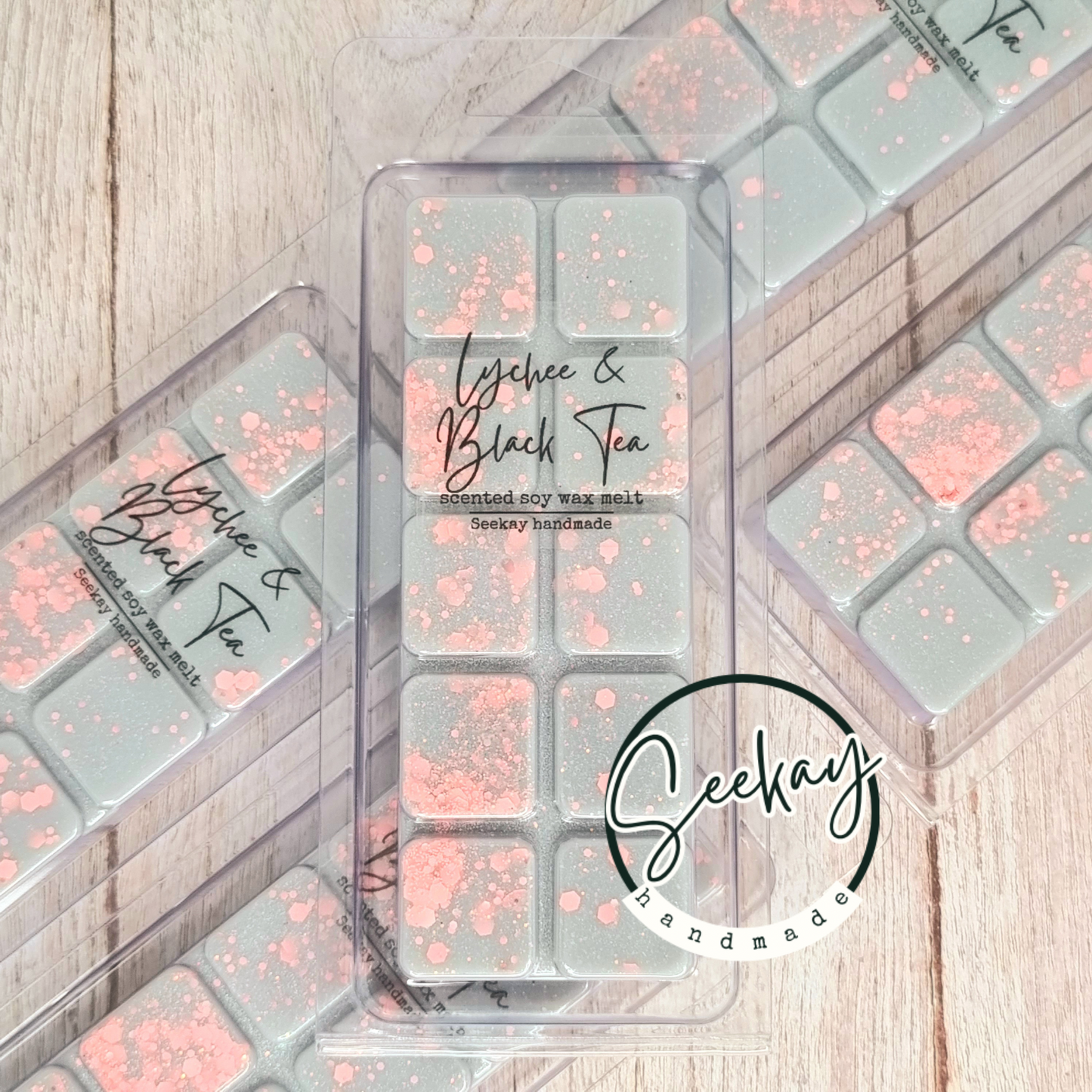 Lychee & Black Tea scented soy wax melt