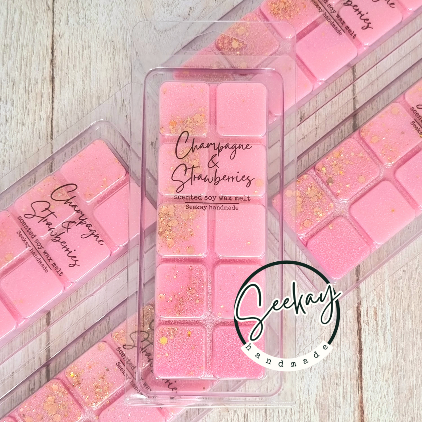 Champagne & Strawberries soy wax melt