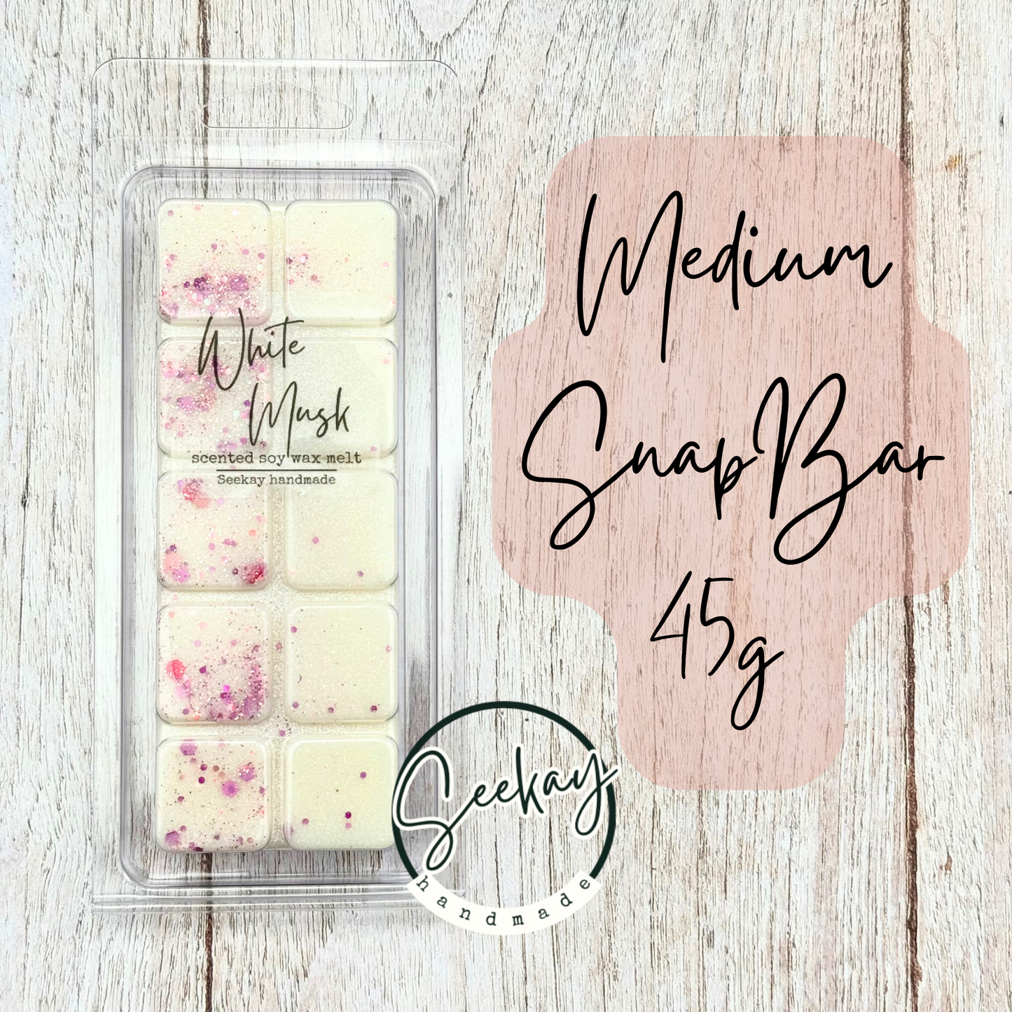 White Musk scented soy wax melt