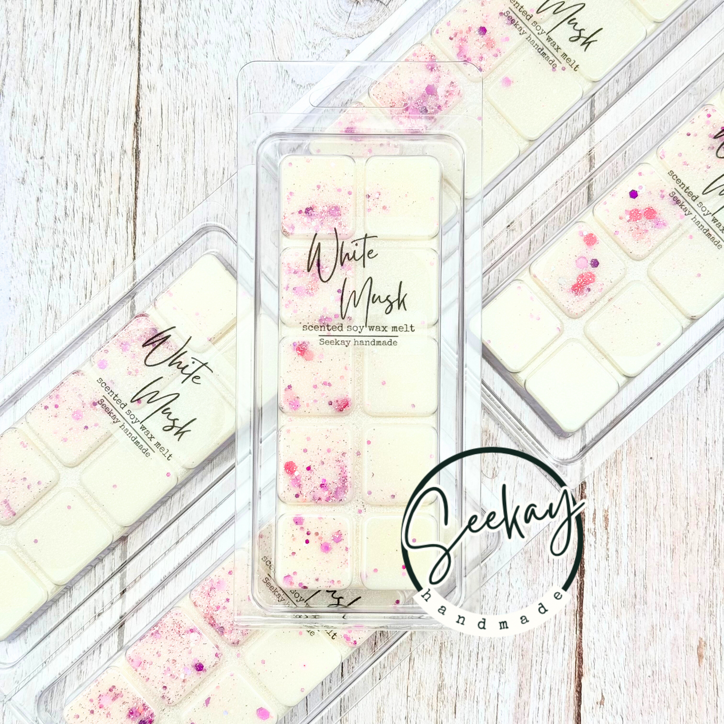 White Musk scented soy wax melt